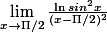 \lim_{x\rightarrow\Pi /2}\frac{\ln sin^{2}x}{(x-\Pi /2)^{2}}